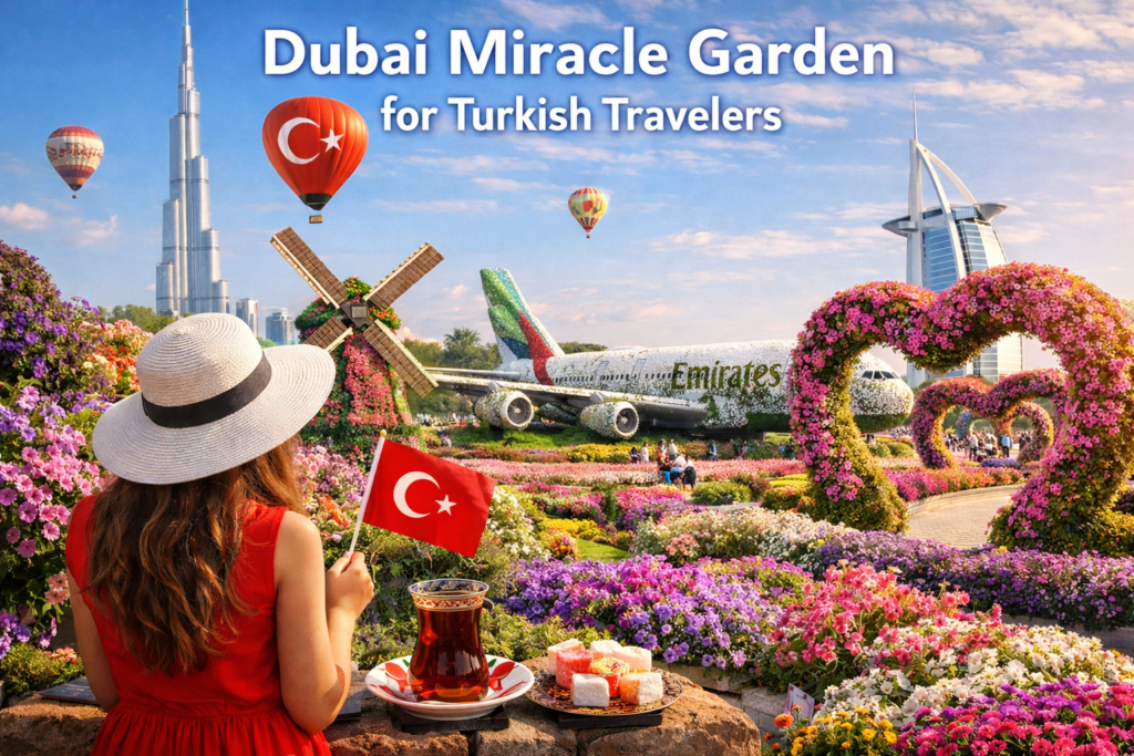 Dubai Miracle Garden for Turkish travelers