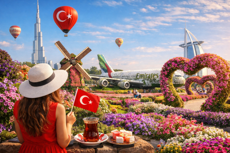 Dubai Miracle Garden for Turkish travelers