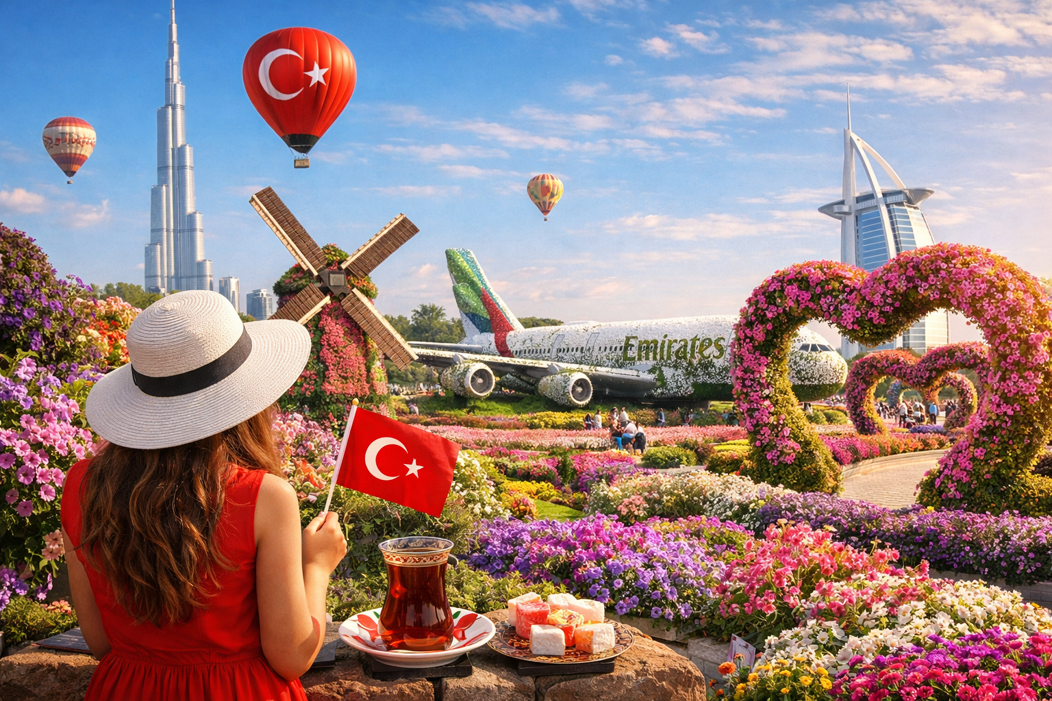 Dubai Miracle Garden for Turkish Travelers: Step into the world of floral beauty 
